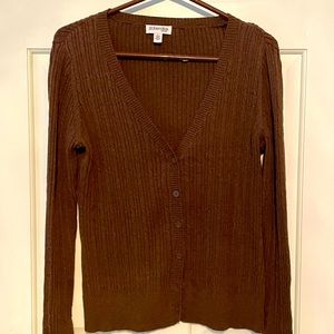 Brown cardigan Sweater